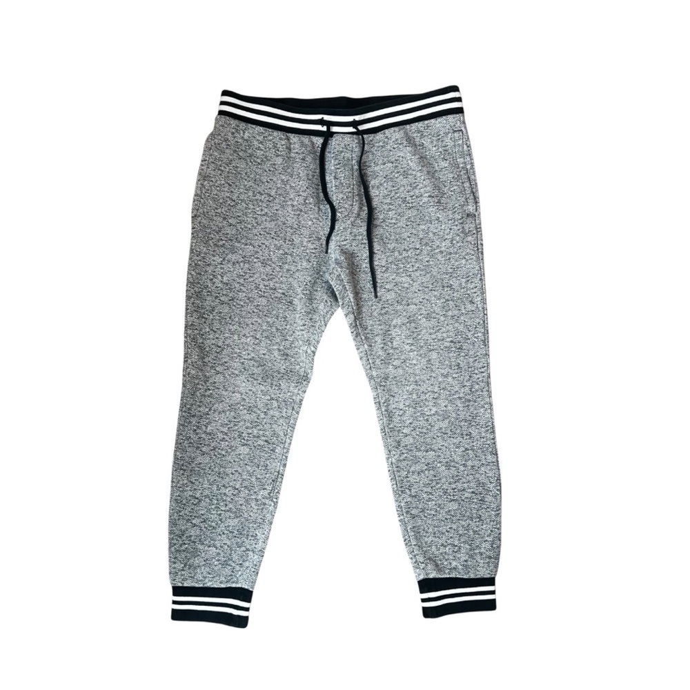 American Eagle Outfitters Gray Joggers with Striped Cuffs